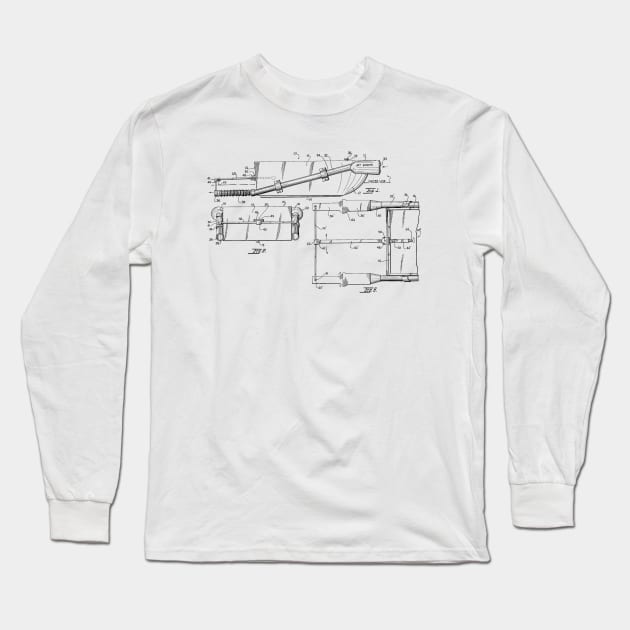 Jet Propelled Boat Vintage Patent Hand Drawing Long Sleeve T-Shirt by TheYoungDesigns